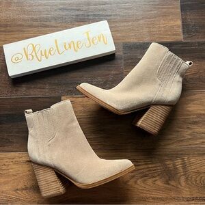 Marc Fisher Oshay Suede Ankle Boots NWT